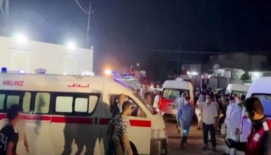 कोरोना अस्पताल में ऑक्सीजन टैंक में हुआ धमाका , 82 लोगों की दर्दनाक मौत