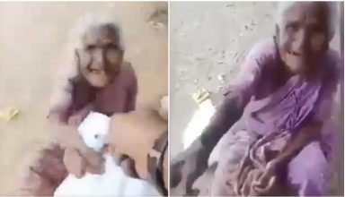 सड़क पर बैठी बुजुर्ग महिला को शख्स ने दिया खाना तो बूढ़ी अम्मा ने किया कुछ ऐसा…VIDEO देखकर छलक उठेंगे आँसू
