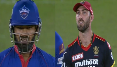 IPL 2021: मैक्सवेल के छक्के से हैरान हुए ऋषभ पंत, स्टंप माइक में कैद हो गई उनकी ये बात, वायरल हो रहा विडियो