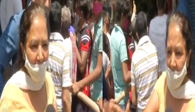 लॉकडाउन से पहले शराब लेने पहुंची महिला की ‘हेल्थ टिप’ वायरल, ‘एक पैग रोज…दूर रहेंगे रोग’….