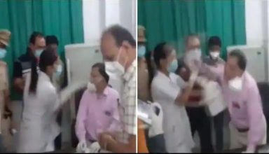 दारोगा के सामने ही आपस में भीड़ गए डॉक्टर और नर्स, सोशल मीडिया पर वायरल हुआ VIDEO…