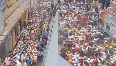 यूपी के बदायूँ में जमकर उडाई गई कोरोना प्रोटोकॉल की धज्जियां, काजी के जनाजे में उमड़ी हजारों की भीड़…