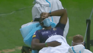 लगातार दो छक्के जड़ने के बाद इस कैरेबियन खिलाड़ी के सिर में लगी गेंद, स्ट्रेचर पर ले जाना पड़ा अस्पताल