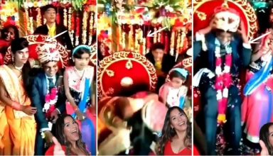 Video: स्टेज पर बैठे दूल्हे को अचानक दुल्हन की बहन करने लगी किस, दुल्हन के उड़े होश