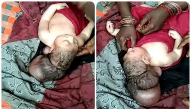 मैनपुरी : महिला ने दिया 3 सिर वाले बच्चे को जन्म, लोग मान रहे भगवान का अवतार, देखने के लिए जुट रही लोगों की भीड़
