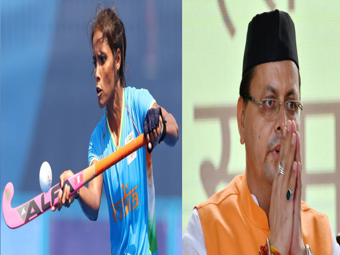 CM धामी का हरिद्वार का दौरा, हॉकी खिलाड़ी वंदना कटारिया के घर जाकर देंगे बधाई
