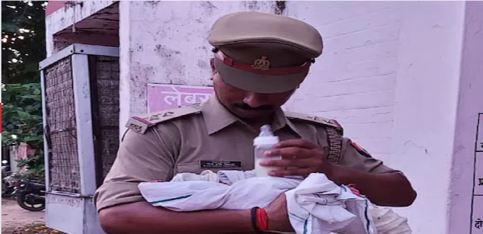 जन्म लेते ही नवजात बच्ची को महिला ने गंगा किनारे झाड़ियों में फेंका, चीटियों से जूझ रही बच्ची को दरोगा ने दी नई जिंदगी