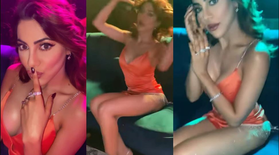VIDEO: कैमरे के सामने कुछ ज्यादा ही हॉट हो गईं Nikki Tamboli, पहनी इतनी छोटी ड्रेस जिसे छिपाना था वो भी दिख गया