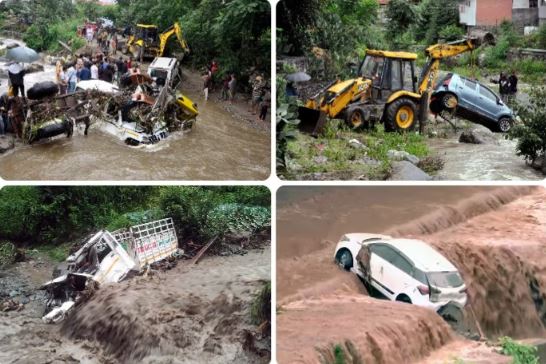 देश के कई हिस्सों में भारी बारिश से तबाही, हिमाचल प्रदेश में 9 लोगों की मौत