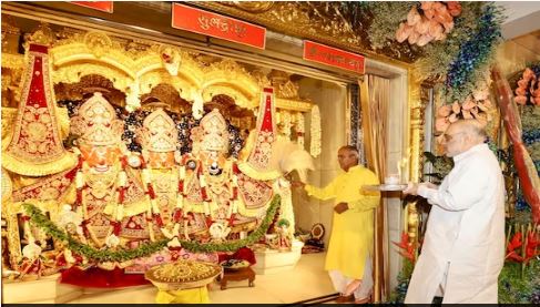 विश्व प्रसिद्ध जगन्नाथ रथयात्रा शुरू, मंगल आरती में शामिल हुए अमित शाह