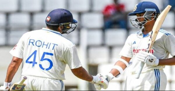 IND VS WI: रोहित और यशस्वी ने जड़ा शतक, दूसरे दिन भारत को मिली 162 रन की बढ़त
