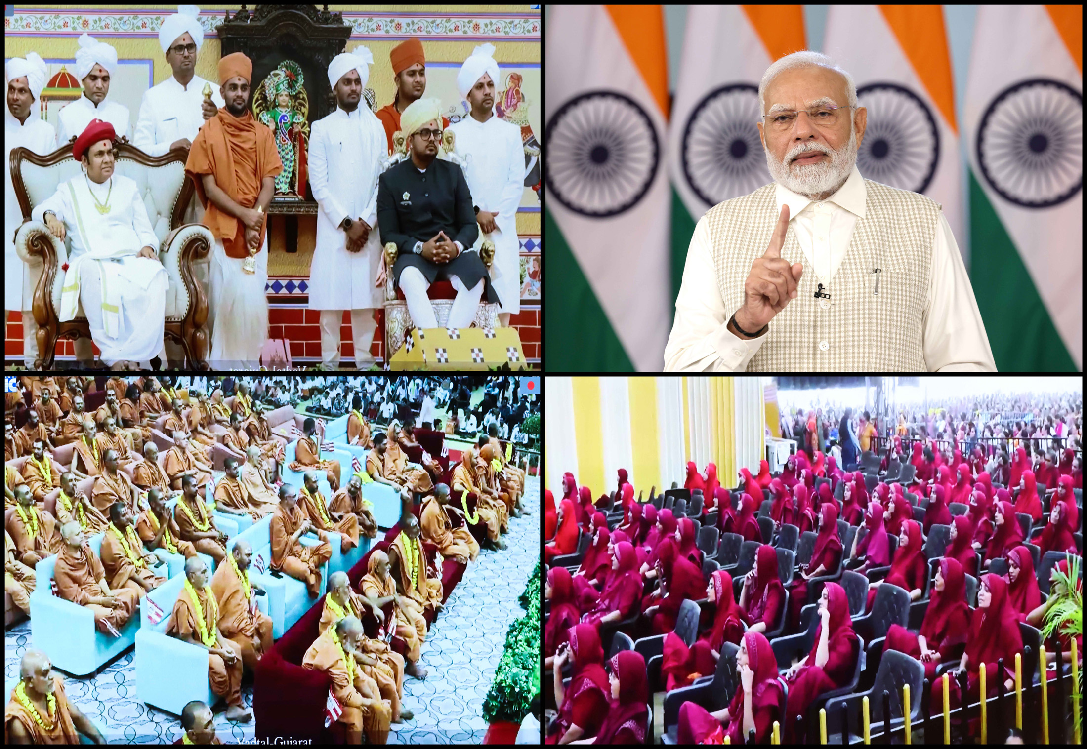 श्री स्वामीनारायण मंदिर के 200वें वर्षगांठ पर प्रधानमंत्री मोदी का संदेश: ‘समाज को बांटने की साजिशों का मिलकर करें सामना’