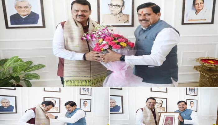 Mp News: भोपाल में देवेंद्र फडणवीस का भव्य स्वागत, ‘तापी बेसिन मेगा रीचार्ज परियोजना’ को लेकर हुई ऐतिहासिक चर्चा