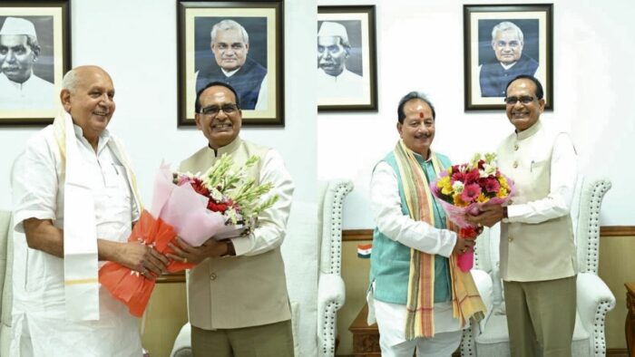 New Delhi : बिहार के उप मुख्यमंत्री व उत्तर प्रदेश के कृषि मंत्री ने दिल्ली में केंद्रीय कृषि मंत्री शिवराज सिंह से की भेंट