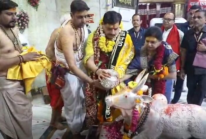 Ujjain : सीएम मोहन यादव ने की महाकालेश्वर मंदिर में पूजा-अर्चना