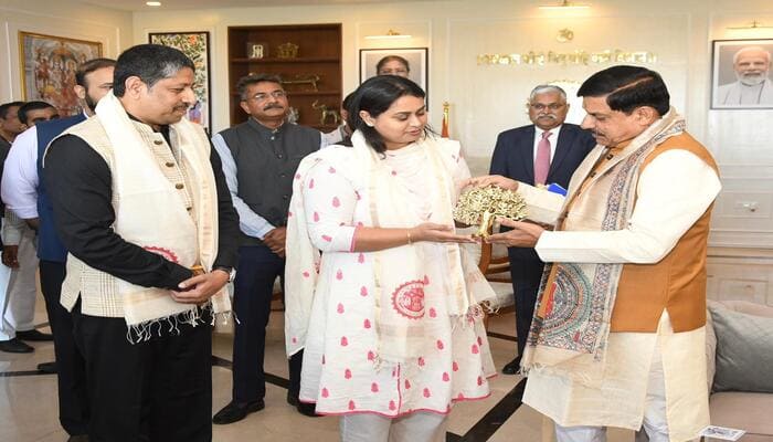 MP News: CM डॉ. मोहन यादव से बिहार की खेल मंत्री श्रेयसी सिंह और खेल महानिदेशक ने की सौजन्य भेंट