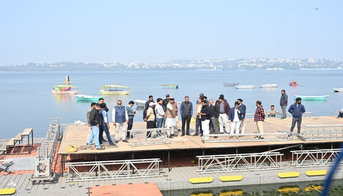 Bhopal: राष्ट्रीय युवा दिवस पर 4K वॉटर प्रोजेक्शन के साथ खेलो एमपी यूथ गेम्स का ऐतिहासिक शुभारंभ