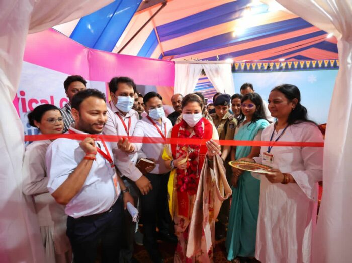प्रियदर्शनी राजे सिंधिया ने स्वास्थ्य शिविर में HPV वैक्सीन शिविर का किया उद्घाटन