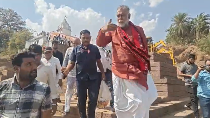 500 साल पुराने मंदिर के जीर्णोद्धार की शुरुआत, गुंजारी संगम घाट का होगा कायाकल्प- प्रह्लाद पटेल