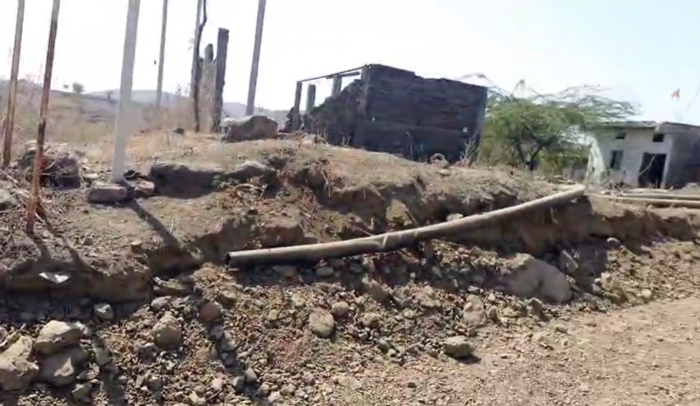 दो माह से ग्राम होलगांव की नल-जल योजना ठप, सड़क निर्माण के चलते टूटी पाइपलाइन