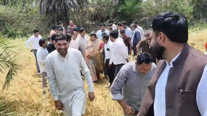 क्षेत्र में ओलावृष्टि से फसलों को भारी नुकसान, कैबिनेट मंत्री श्रीमती सम्पतिया उइके ने लिया जायजा