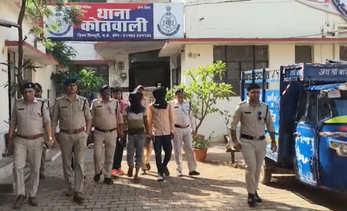 शिवपुरी पुलिस की बड़ी कार्रवाई, 5 लाख का माल बरामद, दो आरोपी गिरफ्तार
