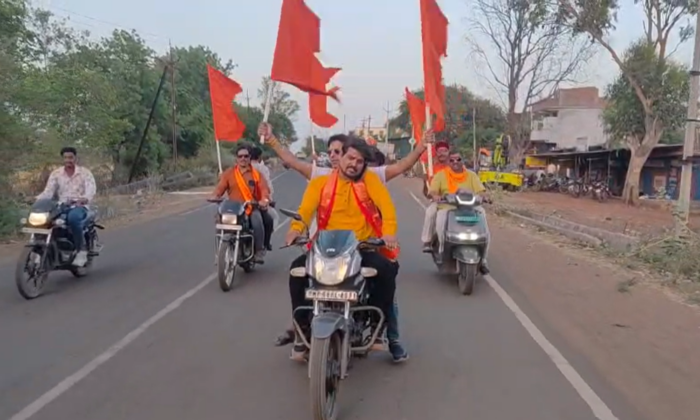 विश्व हिंदू परिषद-बजरंग दल ने सामाजिक समरसता रथ यात्रा का किया भव्य स्वागत