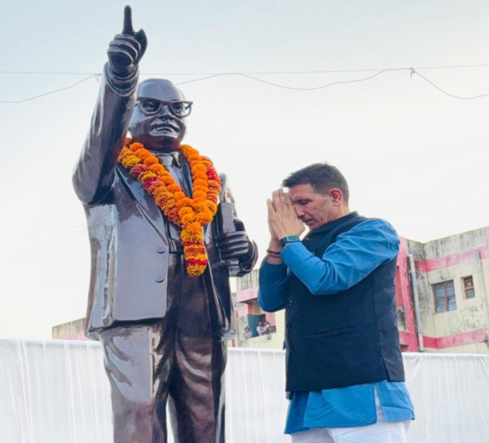 बाबा साहब की जन्मस्थली महू में जीतू पटवारी ने किया नमन, भोपाल में प्रतिमा अनावरण कार्यक्रम में हुए शामिल