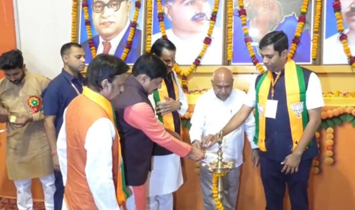 मुख्यमंत्री डॉ. मोहन यादव ने भाजपा प्रदेश कार्यालय में ‘सेवा प्रकल्प’ का किया शुभारंभ, डिप्टी सीएम राजेंद्र शुक्ला व भाजपा अध्यक्ष हेमंत खंडेलवाल रहे मौजूद