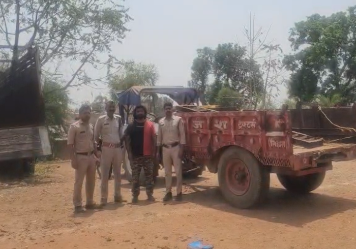 अपराधियों पर पुलिस की नकेल, ट्रैक्टर चोरी का आरोपी ढीमरखेड़ा से गिरफ्तार