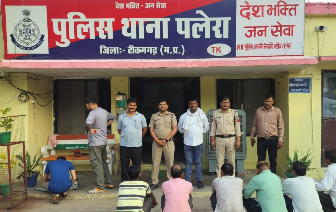 मनोहर सिंह मण्डलोई के निर्देशन में अवैध गतिविधियों पर कार्रवाई तेज, पलेरा पुलिस ने छह जुआरी पकड़े