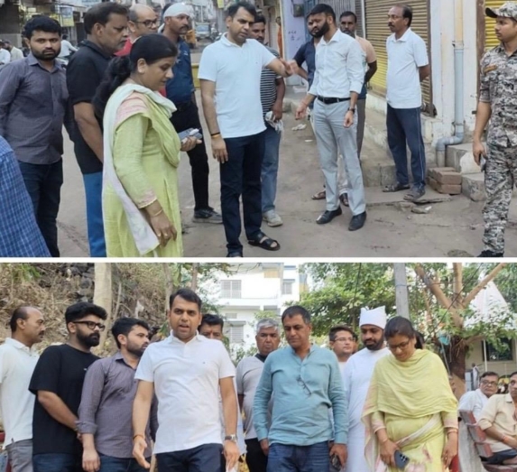 नर्मदापुरम में कलेक्टर ने किया सड़क रेस्टोरेशन और विकास कार्यों का निरीक्षण
