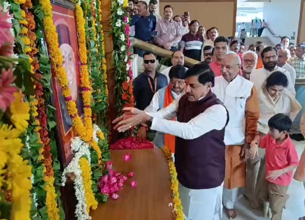 पूर्व मुख्यमंत्री स्व. बाबूलाल गौर की जयंती पर भोपाल में दी गई श्रद्धांजलि