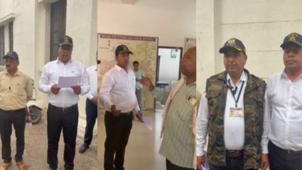 छिंदवाड़ा में कांग्रेस कार्यालय पहुंचे सैनिक, कमलनाथ-नकुलनाथ के नाम सौंपा ज्ञापन