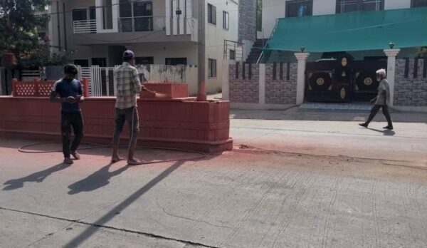 बुधनी में डिवाइडर पुताई पर सवाल, मानसून से पहले कार्य की गुणवत्ता को लेकर उठी चर्चा