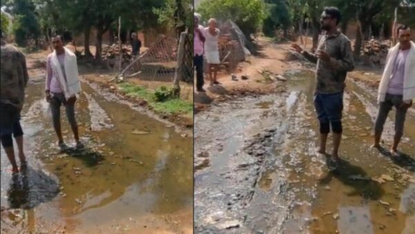 टीकमगढ़ की ग्राम पंचायत फुटेर में सीसी सड़क निर्माण पर सवाल, ग्रामीणों ने 4 लाख रुपये के गड़बड़ी की जांच की मांग उठाई