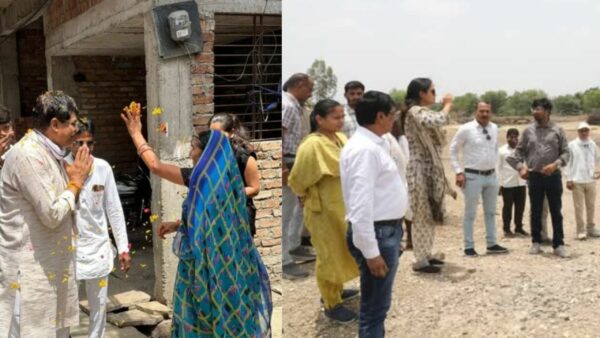 कलेक्टर ने जल गंगा संवर्धन अभियान के तहत निर्माण कार्यों का किया निरीक्षण