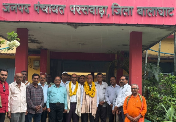 बालाघाट के परसवाड़ा में सांसद प्रतिनिधियों का स्वागत, विकास कार्यों को मिलेगी गति