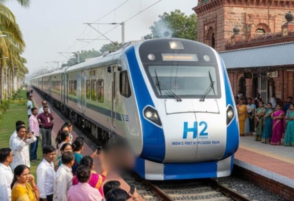 देश की पहली हाइड्रोजन ट्रेन को प्रधानमंत्री नरेंद्र मोदी ने दिखाई हरी झंडी
