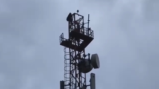 श्योपुर में जमीन विवाद को लेकर BSNL टावर पर चढ़ी महिला, 24 घंटे से जारी हाई वोल्टेज ड्रामा