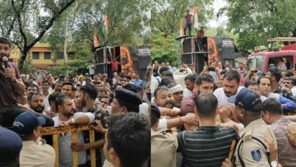 शाहपुर में युवा कांग्रेस का प्रदर्शन, किसानों के मुद्दों पर एसडीएम कार्यालय तक रैली