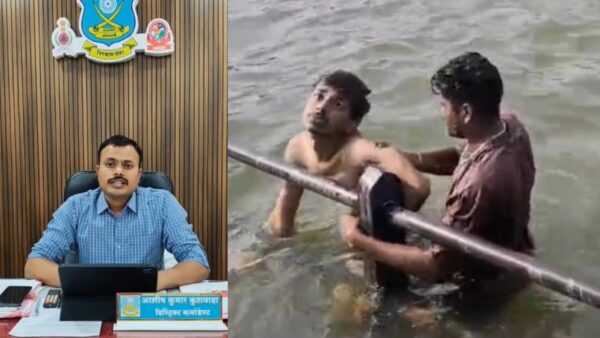 ओंकारेश्वर में डूबते श्रद्धालु की जान बची, एसडीईआरएफ जवान और नाव चालक की तत्परता से टला बड़ा हादसा