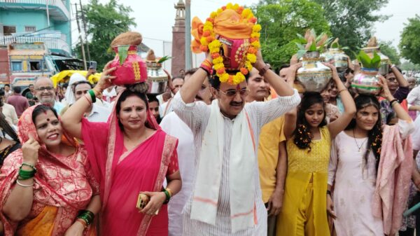 संत रविदास महाराज की 650वीं जयंती पर हरदी में निकली भव्य कलश यात्रा
