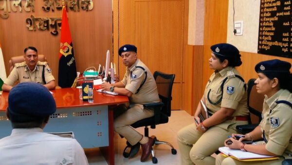 शेखपुरा पहुंचे मुंगेर DIG राकेश कुमार, जमुई घटना पर सख्त कार्रवाई का दिया भरोसा