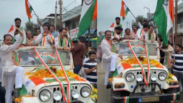 सोशल मीडिया पोस्ट को लेकर भोजपुर में सियासी टकराव, भाजपा की FIR के विरोध में कांग्रेस का थाने पर प्रदर्शन
